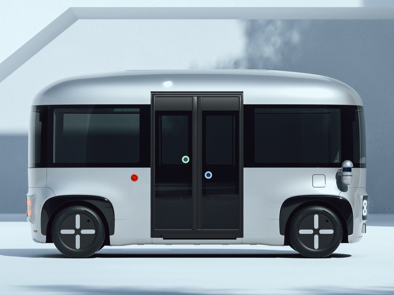実証運航に使用されるA2Z製自動運転車両“ROii